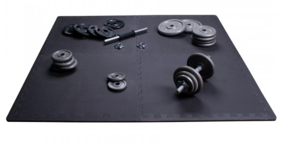Saltea tip puzzle pentru exerciții fizice 122x122x1cm Black