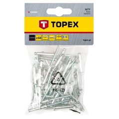 Aluminijasta zakovica 4,8 mm x 14,5 mm, 50 kosov 43E504