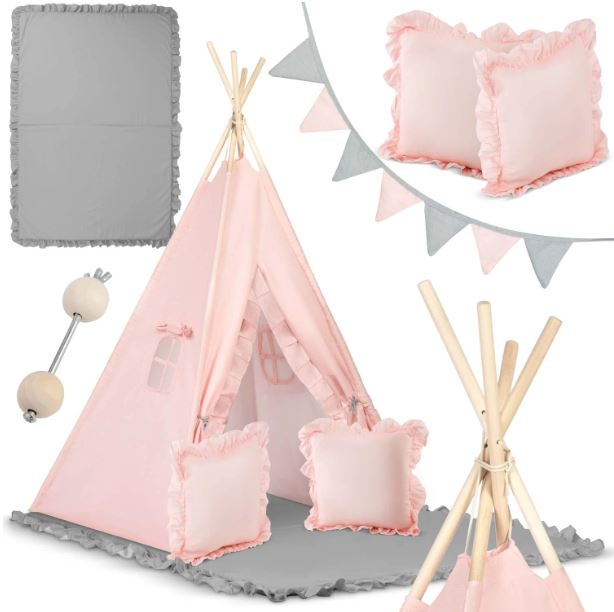 Otroški šotor Teepee Pink Princess