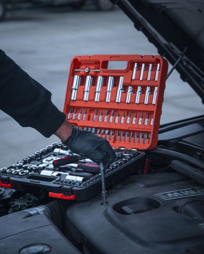 Gola sada 108ks 1/2",1/4" nástrčných kľúčov Crv