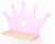 Zidna polica Pink Crown