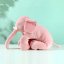 Mehek plišast slon 45 cm, roza