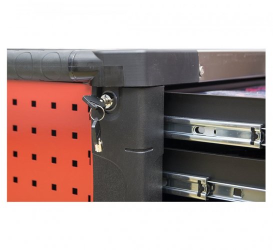 Professzionális műhely kocsi / szekrény szerszámokkal 420db REDATS - 7 fiók Red/Black