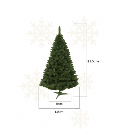 Karácsonyfa - Jegenyefenyő 220cm Classic