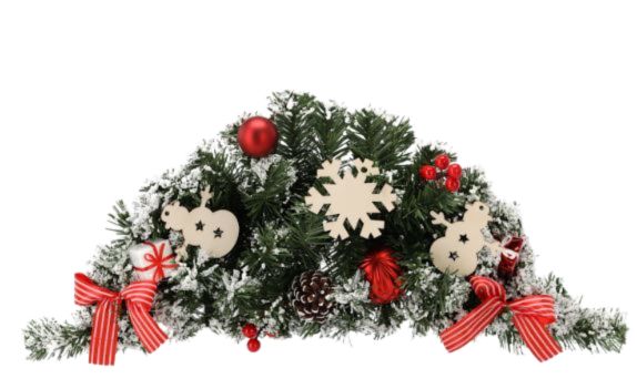 Karácsonyi Ikebana 60cm Snowy