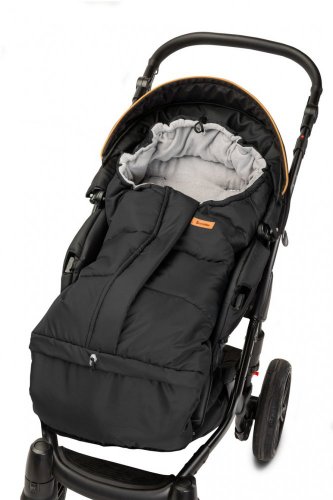 Zimska vreča za voziček 3v1 COMBI Black/Grey