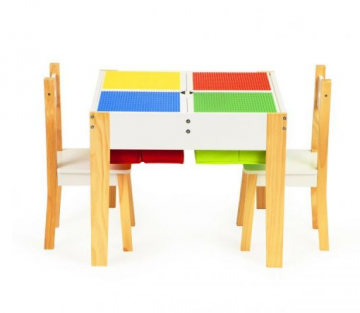 Детски столочета и масички - Материал на детската маса и столовете - Дърво