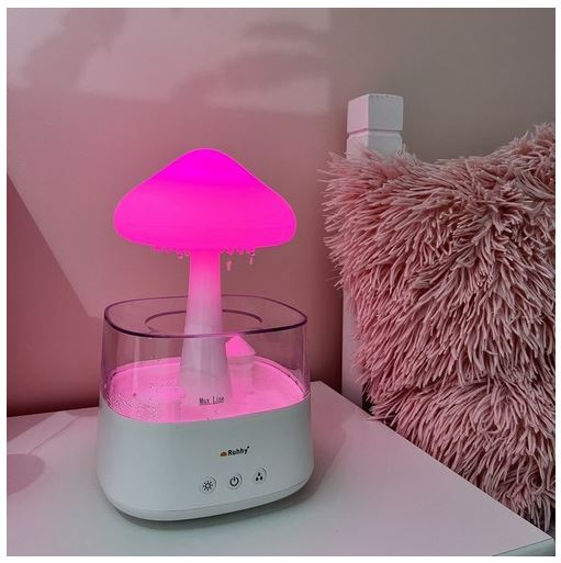 Levegő párásító LED lámpa esőcseppek