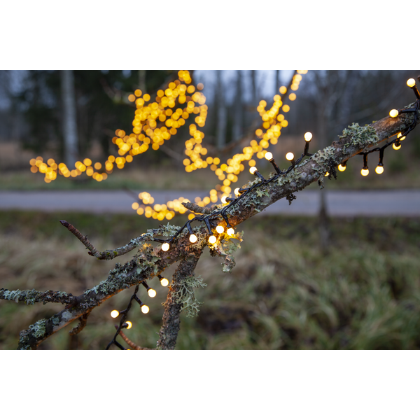 Dekorative LED-Kugeln für den Außenbereich, 300LED, 6 m, warmweiß