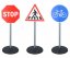 Verkehrszeichen für Kinder 65cm Set 3Stck