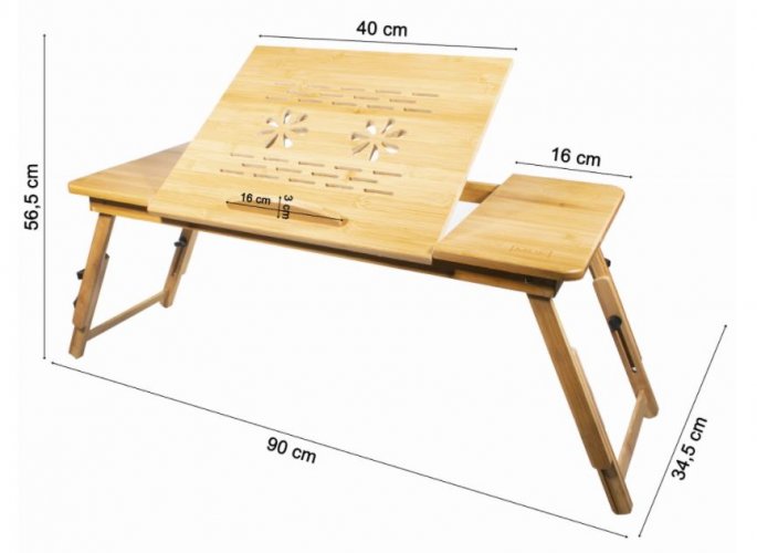 Laptop asztal WOOD - XL