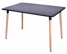 Jedilna miza BLACK MODERN 120 x 80 CM