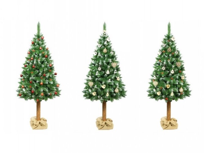 Weihnachtsbaum mit Stamm Kiefer 180 cm Luxury Diamond