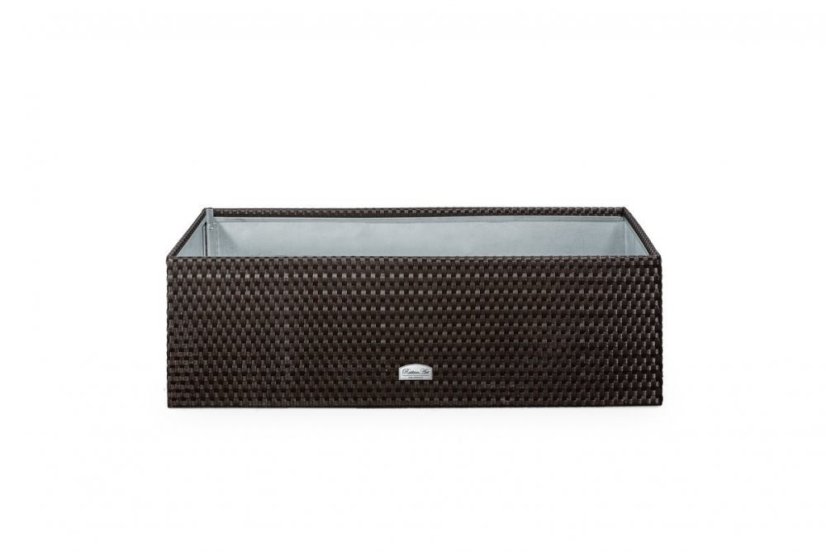Rattan virágtartó Salermo zöldes-barna 95x40x30