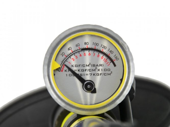 Ručna pumpa s manometrom PROFI 38x540mm Yellow