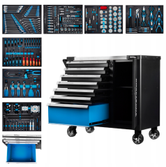 Radionička kolica sa 309 alata - 7 ladica + ormarić KD1069