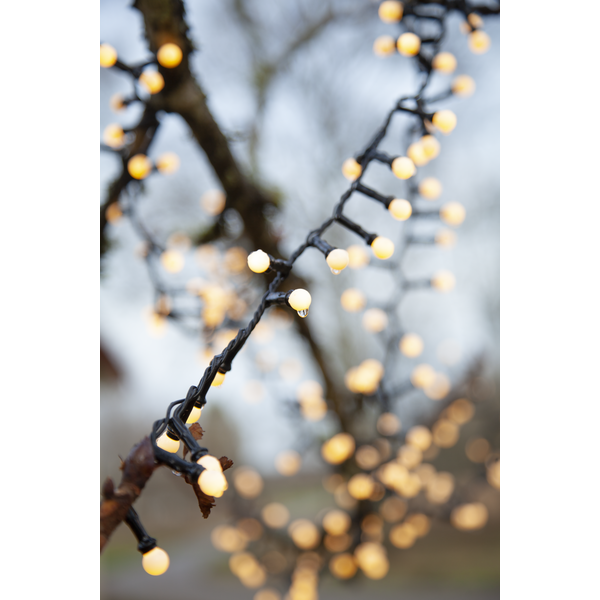 Dekorative LED-Kugeln für den Außenbereich, 300LED, 6 m, warmweiß
