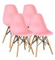 Skandináv stílusú rózsaszín szék szett CLASSIC  3+1 INGYEN!