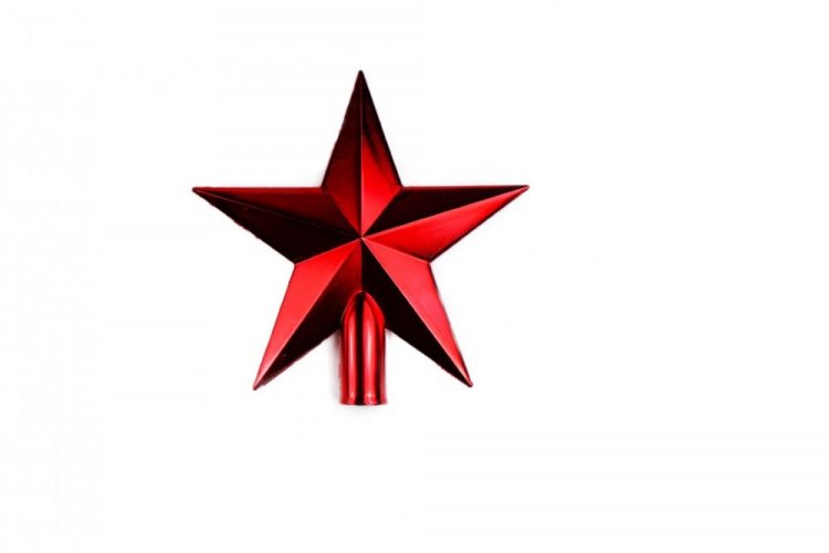Spitz pentru brad Steaua 20 cm RED