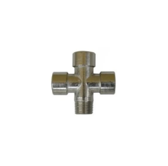 Distribuitor de aer cu 3 căi, tip X, filet exterior de 1/2".