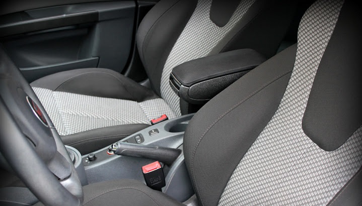 Könyöktámasz Seat LEON 2 (1P), fekete, textil borítás