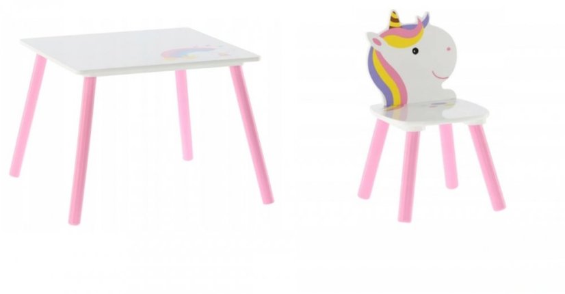 UNICORN gyermekasztal és székek