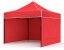 Cort pavilion 3x3 roșu simple SQ