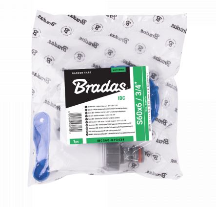 Adaptor pentru container rezervor IBC 3/4" S60x6 cu cuplă rapidă