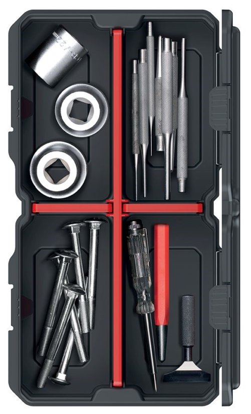 Organizátor rekeszekkel 28,5x15,8x5,7cm MSX BOX Fekete/Vörös
