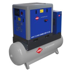 Csavarkompresszor APS 7.5 IVR Combi Dry X G2 10 bar 7,5 LE/5,5 kW 290 - 650 l/min 500 l 369958-IVR-G2
