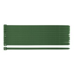 Zahradní stahovací pásky 4,8 x 160 mm, 50 ks, zelené 15-979