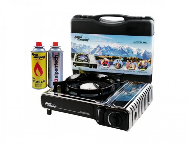 Plinsko prijenosno kuhalo za kampiranje Mont Blanc - 2 kartuše