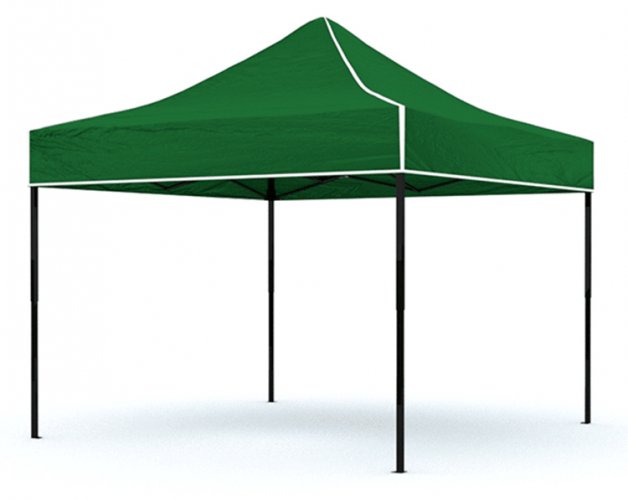 Ножична палатка 3x3 зелена проста SQ