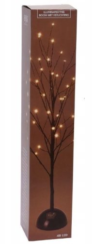 Okrasno božično drevesce 60 cm 48 LED topla bela