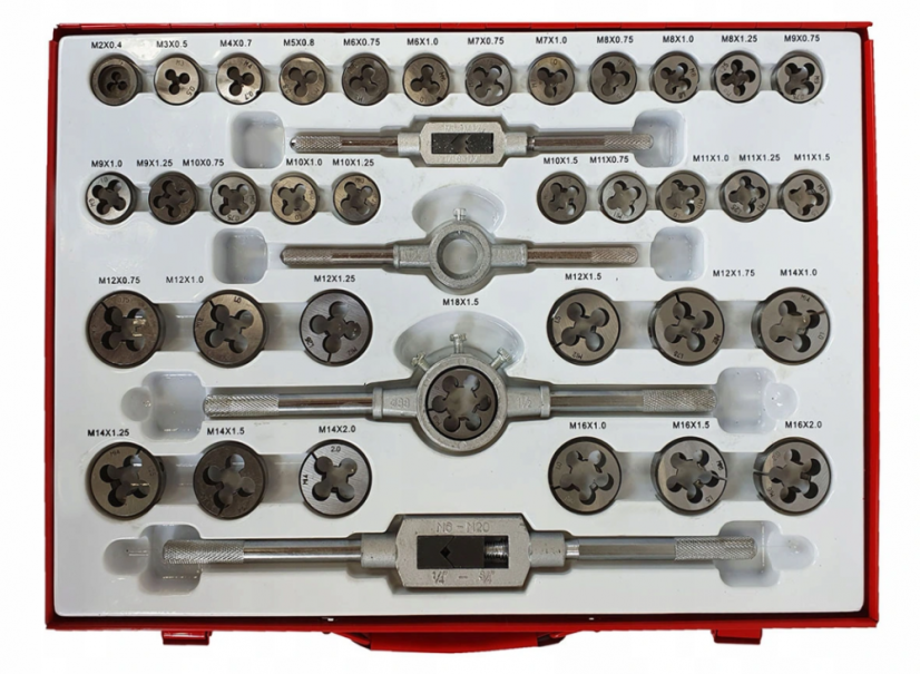 Gewindebohrer- und Schneider Profi-Set M2-M18 110 Stk.
