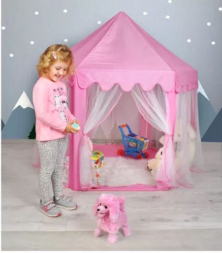 Mesebeli gyerek sátor Castle Pink