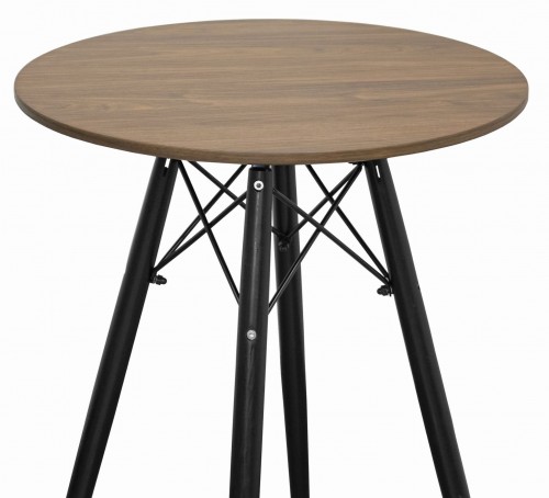 Kör asztal ANELLO Dark Ash 60cm