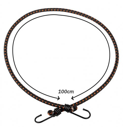 Banda elastica cu carlige metalice, 100cm