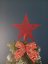 Špic za božićno drvce - zvijezda 20cm Crvena