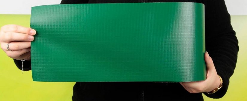 Folie de protecție pentru gard 19cm x 35m Green 450g/m2 + cleme