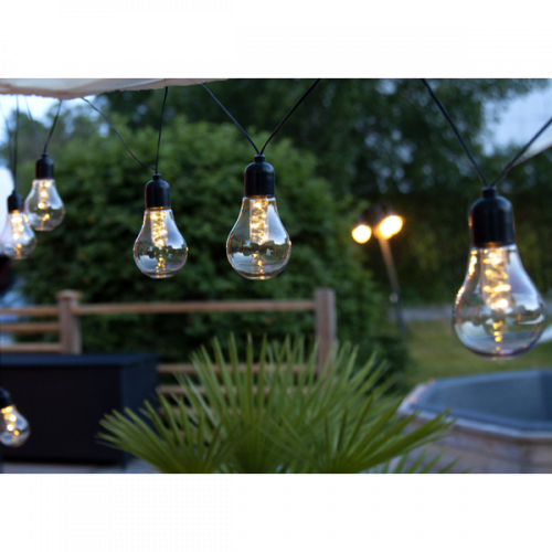 Dekorative LED-Girlande REPEAT für den Außenbereich, batteriebetrieben, 4,2 m, warmweiß
