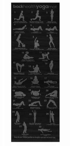 Podloga za jogu Yoga Mat Black