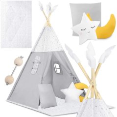 Otroški šotor Teepee Grey Indian