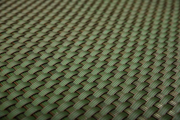 Rattan Pflanzgefäß Bozen grün-braun mit Aluminiumrahmen 46x46x46