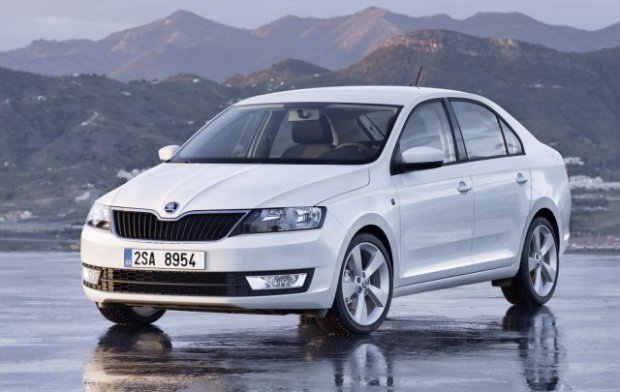 Подлакътник Škoda RAPID - Armster 2, cив, еко кожа