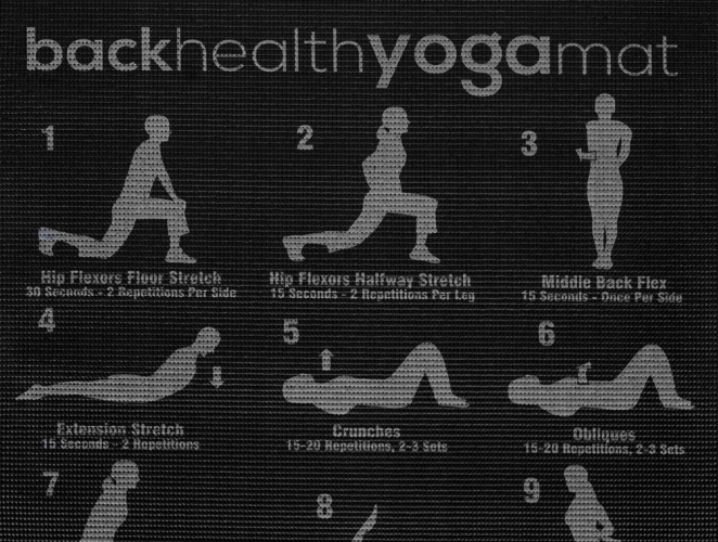 Jógaszőnyeg Yoga Mat Black