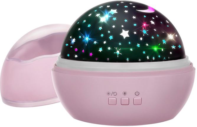 LED éjszakai lámpa – projektor 2 az 1-ben Pink