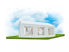 Party sátor 3x6m - PE Classic - szerkezeti acélcső, Fehér