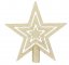 Špica za božično drevo- zvezda 20cm Zlata