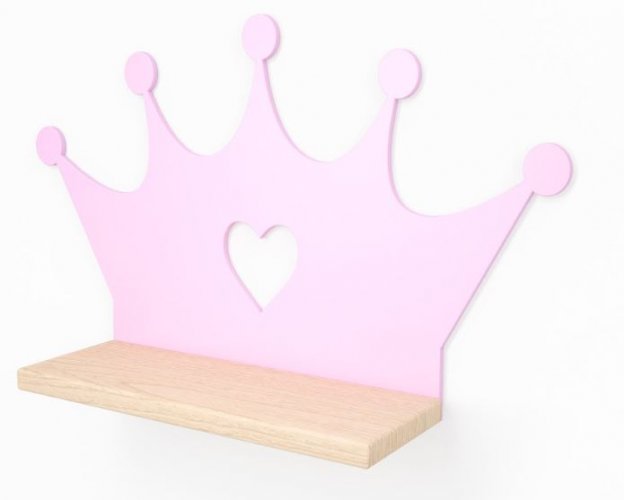 Стенен рафт Pink Crown